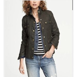 J. Crew Women's Relaxed Boyfriend Downtown Field Jacket Green Utility Coa…